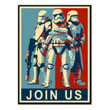 Póster Join Us Rojo y Azul