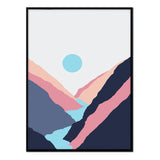 Póster Montañas Coloridas
