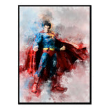 Póster Superman en Acuarela