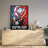 Póster Whose side are you on?