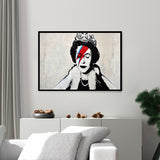 Reina - Póster 50x70 con Marco Negro