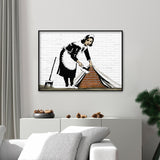Limpieza - Póster 50x70 con Marco Negro