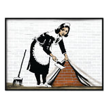 Limpieza - Póster 50x70 con Marco Negro