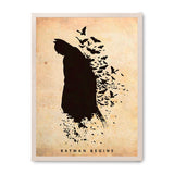 Silueta de Batman - Póster 50x70 con Marco Haya