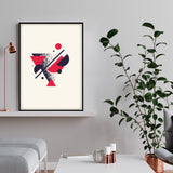 Póster Triángulos Rojos
