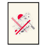 Póster Rojo y Negro