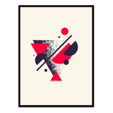 Póster Triángulos Rojos