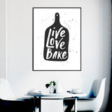 Póster Live Love Bake