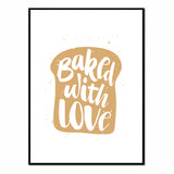 Póster Baked with love