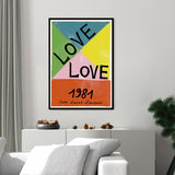 Love 1981 - Póster 30x40 con Marco Negro