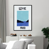 Love 1982 - Póster 30x40 con Marco Negro
