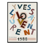 Love 1988 - Póster 30x40 con Marco Negro