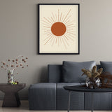 Póster Sol dibujo