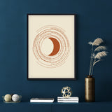 Póster Luna dibujo