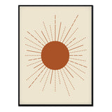 Póster Sol dibujo