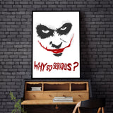 Why so Serious? - Póster 50x70 con Marco Negro