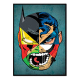 Superhéroes - Póster 30x40 con Marco Negro