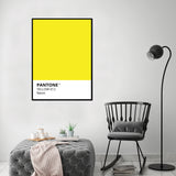 Amarillo Chillón - Póster 40x50 con Marco Negro