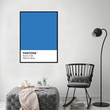 Azul Eléctrico - Póster 40x50 con Marco Negro