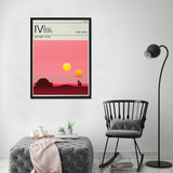 Episodio 4 A New Hope - Póster 30x40 con Marco Negro