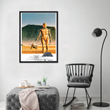 C3PO y R2D2 - Póster 50x70 con Marco Negro
