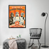 Nothing Beats An Academy Education - Póster 30x40 con Marco Negro