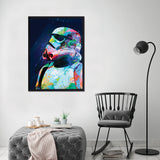 Phasma de Perfil - Póster 50x70 con Marco Negro