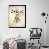 DaVinci - Póster 30x40 con Marco Negro