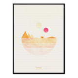 Póster Paisaje Naranja