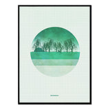 Póster Paisaje Verde