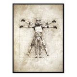 DaVinci - Póster 30x40 con Marco Negro