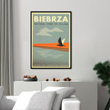 Biebrza - Póster 50x70 con Marco Negro