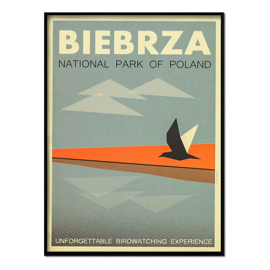 Biebrza - Póster 50x70 con Marco Negro